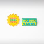 COOL - NO BAD VIBES PINS